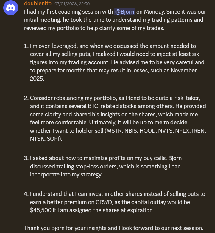 Client feedback screenshot 10