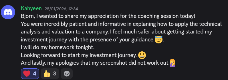Client feedback screenshot 22