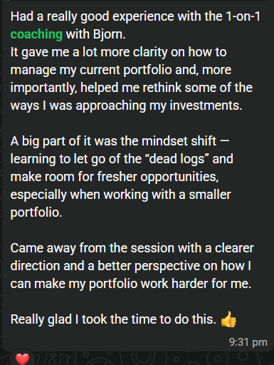 Client feedback screenshot 36