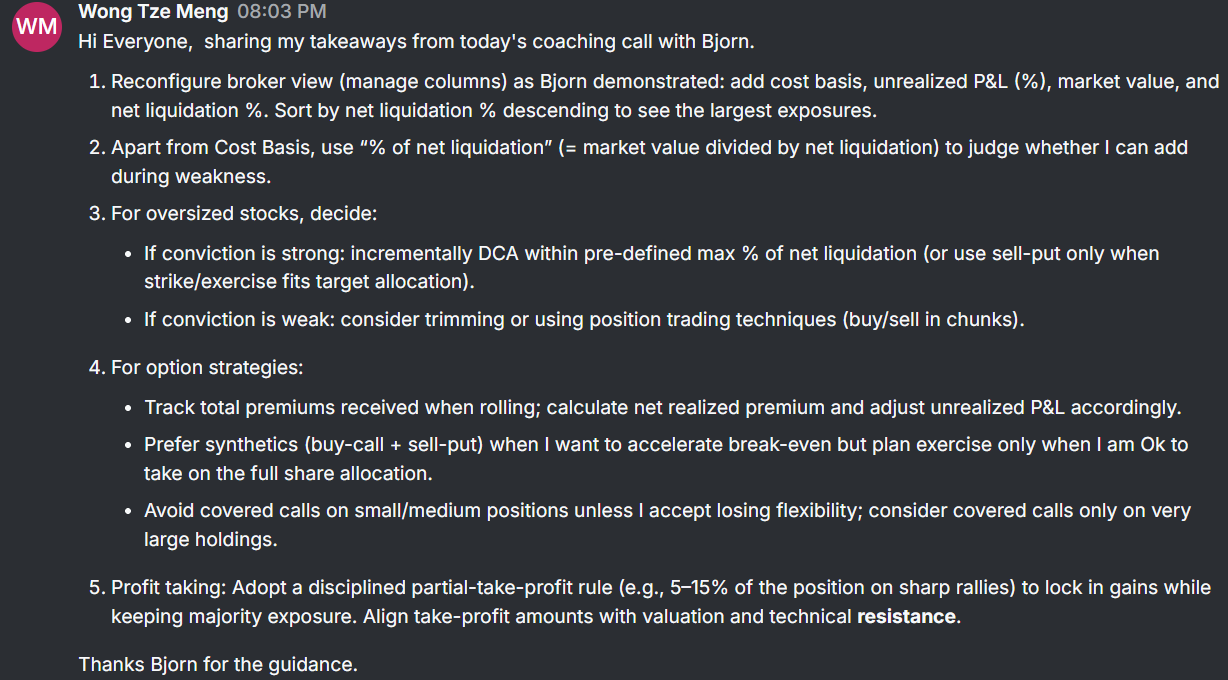 Client feedback screenshot 67